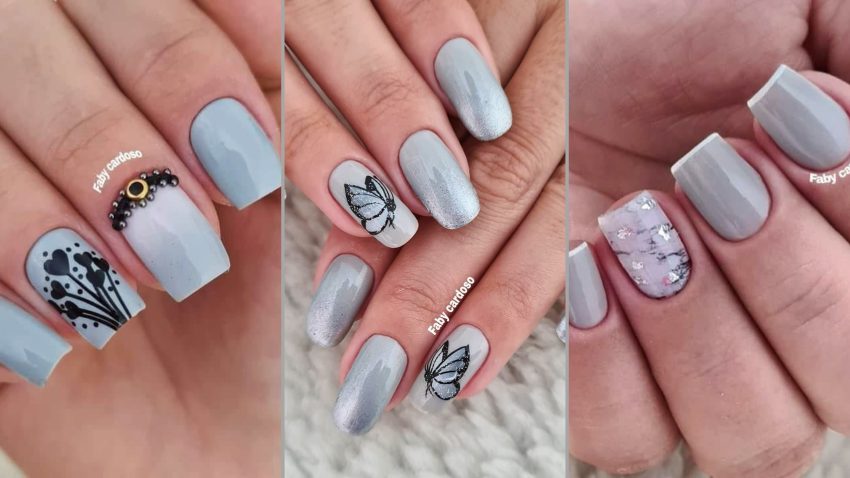 Unhas Na Cor Cinza – Elegantes E Perfeitas