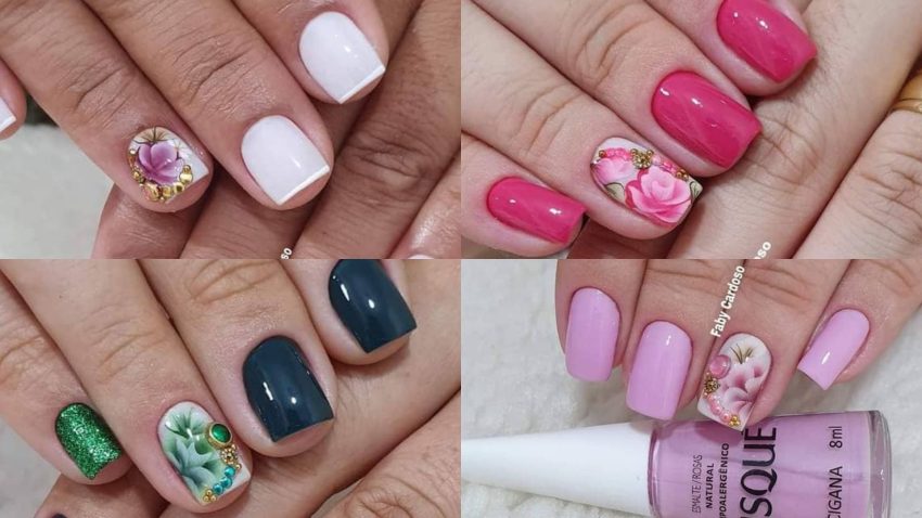 Unhas Com Joinhas Delicadas Para As Mãos