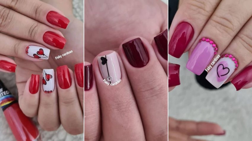 20 Lindas Unhas Decoradas Para O Dia Dos Namorados ❤️