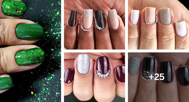 22 Unhas Maravilhosas Com Detalhes Que Dão Um Show De Brilho E Glamour