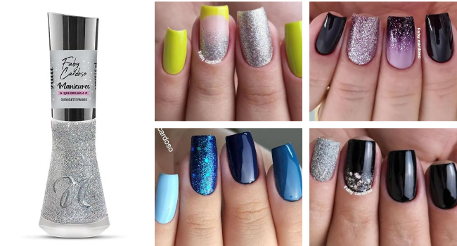 25 Unhas Decoradas Com Glitter: Brilhe E Encante Com Estilo